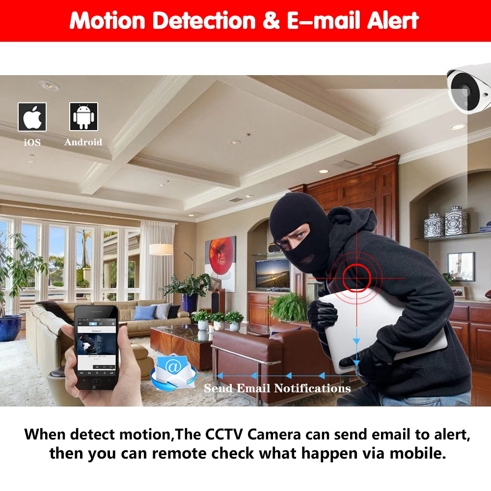 NINIVISION 5MP AHD Camera With SONY IMX335 H.265 Bullet Security Video Surveillance Camera 3.6mm Lens 6 array Infrared Led
NINIVISION 5MP AHD Camera With SONY IMX335 H.265 Bullet Security Video Surveillance Camera 3.6mm Lens 6 array Infrared Led