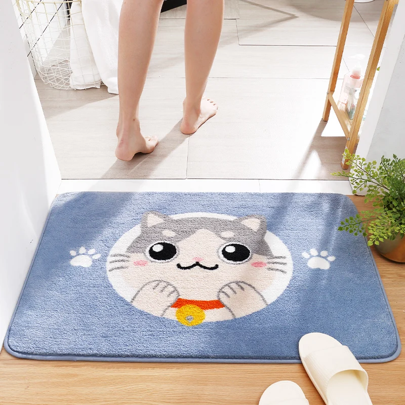 Kawaii Впитывающий Коврик для ванной, водонепроницаемый темно-серый дверной коврик для душа 50X80, Противоскользящий коврик, украшение для ванно... 
Kawaii Впитывающий Коврик для ванной, водонепроницаемый темно-серый дверной коврик для душа 50X80, Противоскользящий коврик, украшение для ванно...