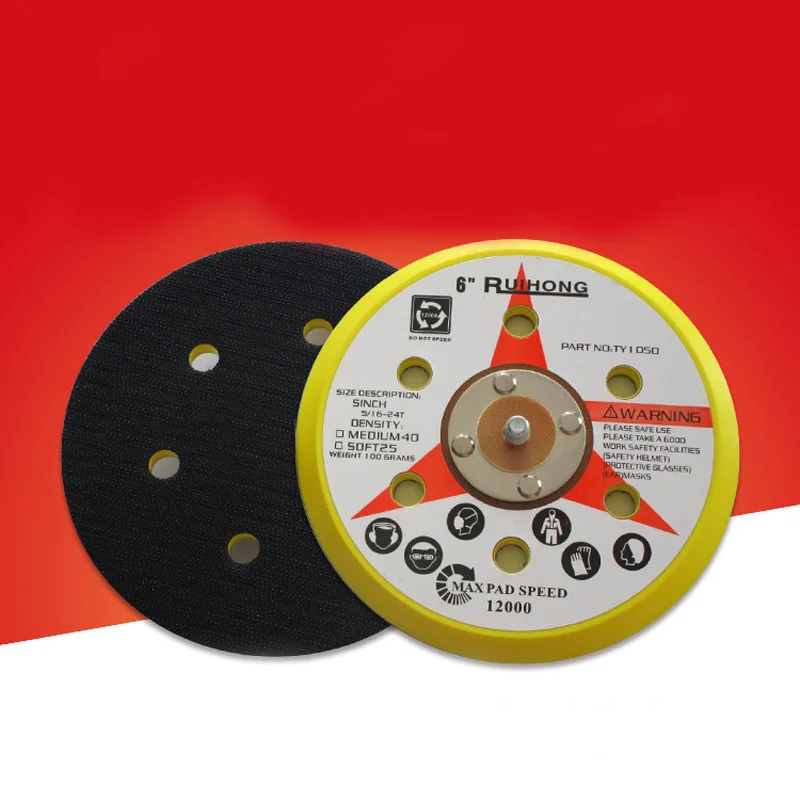 6 Inch 150mm Sanding Pad Pneumatic Flocking Sandpaper Sucker Sheet 6 Holex Tray Back Sheet Polishing Grinding Tool
6 Inch 150mm Sanding Pad Pneumatic Flocking Sandpaper Sucker Sheet 6 Holex Tray Back Sheet Polishing Grinding Tool