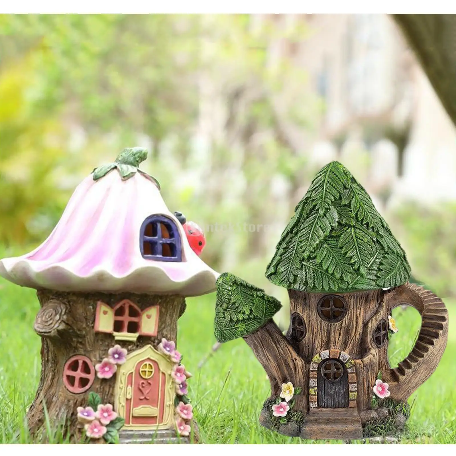 4 Styles Craft Miniature Fairy House Solar Powered Outdoor Decor LED Garden Light Yard Walkway Decoration Led Light 
4 Styles Craft Miniature Fairy House Solar Powered Outdoor Decor LED Garden Light Yard Walkway Decoration Led Light