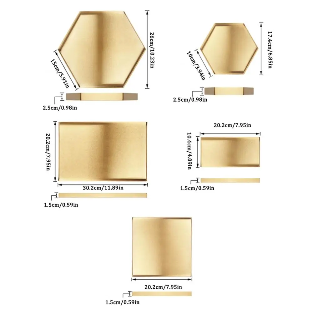 Nordic Geometric Gold Trays Metal Iron Food Fruit Plate Desktop Makeup Organizer Jewelry Dish Vintage Home Party Decoration Tray
Nordic Geometric Gold Trays Metal Iron Food Fruit Plate Desktop Makeup Organizer Jewelry Dish Vintage Home Party Decoration Tray