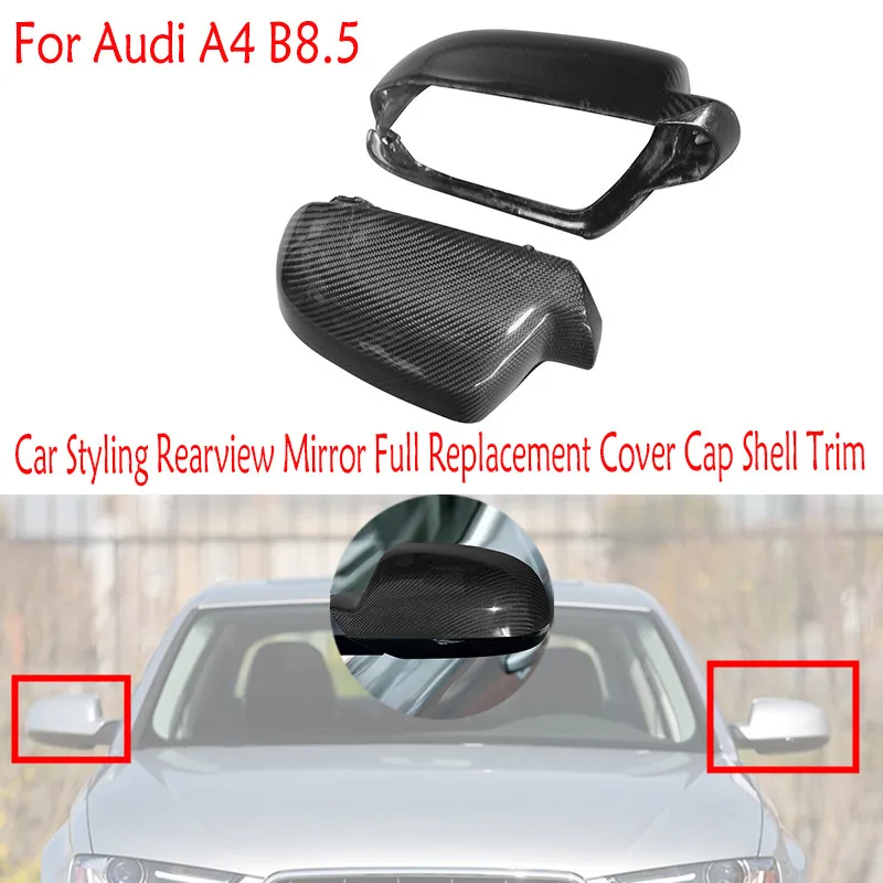 Для Audi A4 B8.5 2009-2015 Настоящее углеродное волокно автомобильный Стайлинг Зеркало заднего вида полная сменная крышка оболочка отделка
Для Audi A4 B8.5 2009-2015 Настоящее углеродное волокно автомобильный Стайлинг Зеркало заднего вида полная сменная крышка оболочка отделка