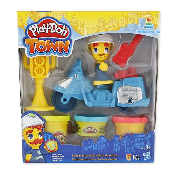 Игровой набор Play Doh Town Транспортные средства Полицейский Hasbro (Хасбро)