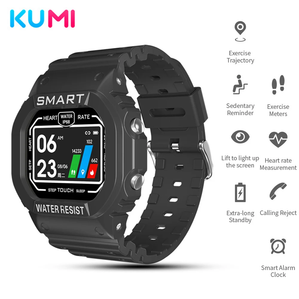KUMI U2 Smart Watch Bluetooth Fitness Tracker Heart Rate Monitor Wristband Men Women Sport Bracelet For Android IOS
KUMI U2 Smart Watch Bluetooth Fitness Tracker Heart Rate Monitor Wristband Men Women Sport Bracelet For Android IOS