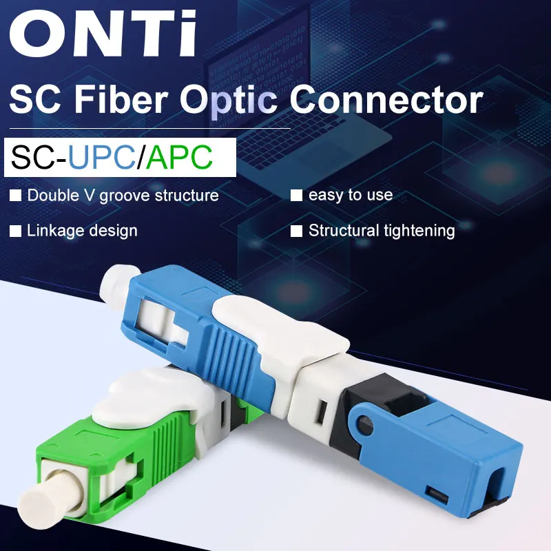 ONTi Бесплатная доставка FTTH ESC250D SC APC и SC UPC одномодовый волоконно-оптический Быстрый разъем FTTH SM оптический Быстрый разъем 
ONTi Бесплатная доставка FTTH ESC250D SC APC и SC UPC одномодовый волоконно-оптический Быстрый разъем FTTH SM оптический Быстрый разъем