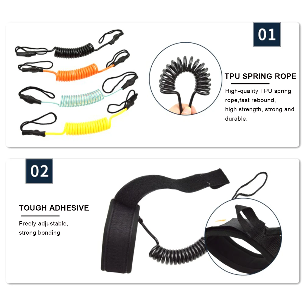 55.5CM Surf Board Ankle Leash Surfing Elastic Coiled Stand UP Paddle Board Leg Rope Surfboard Ankle Leash Safety Straps
55.5CM Surf Board Ankle Leash Surfing Elastic Coiled Stand UP Paddle Board Leg Rope Surfboard Ankle Leash Safety Straps