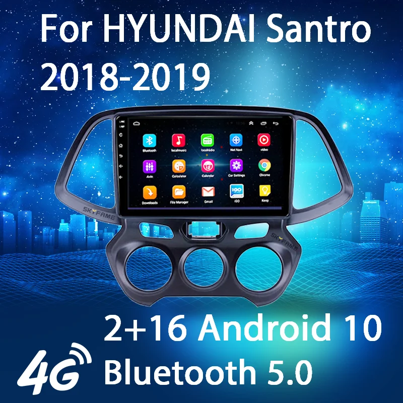 2 + 16 2din Android 10 4G Wifi RDS DSP автомобильный радиоприемник, мультимедийный плеер для Hyundai Santro 2018 2019, GPS-навигация, Авторадио, carplay
2 + 16 2din Android 10 4G Wifi RDS DSP автомобильный радиоприемник, мультимедийный плеер для Hyundai Santro 2018 2019, GPS-навигация, Авторадио, carplay