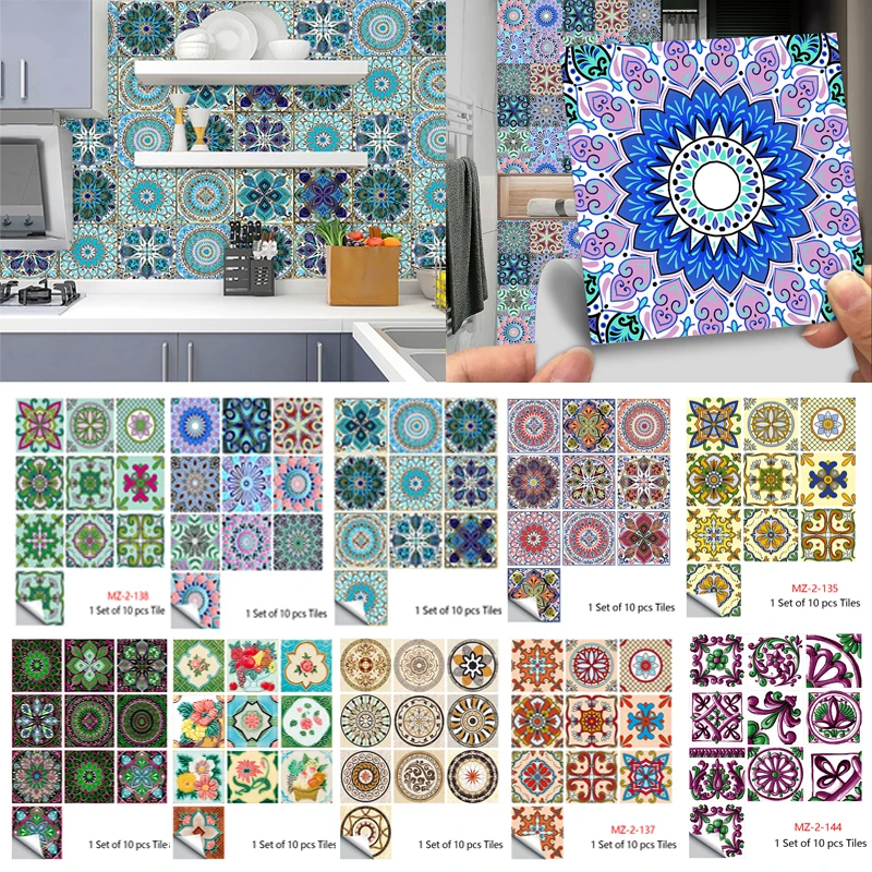 10pcs PVC Self-adhesive Wall Stickers Splicing Small Floral Simulation Tile Stickers Living Room Kitchen Waterproof Stickers
10pcs PVC Self-adhesive Wall Stickers Splicing Small Floral Simulation Tile Stickers Living Room Kitchen Waterproof Stickers