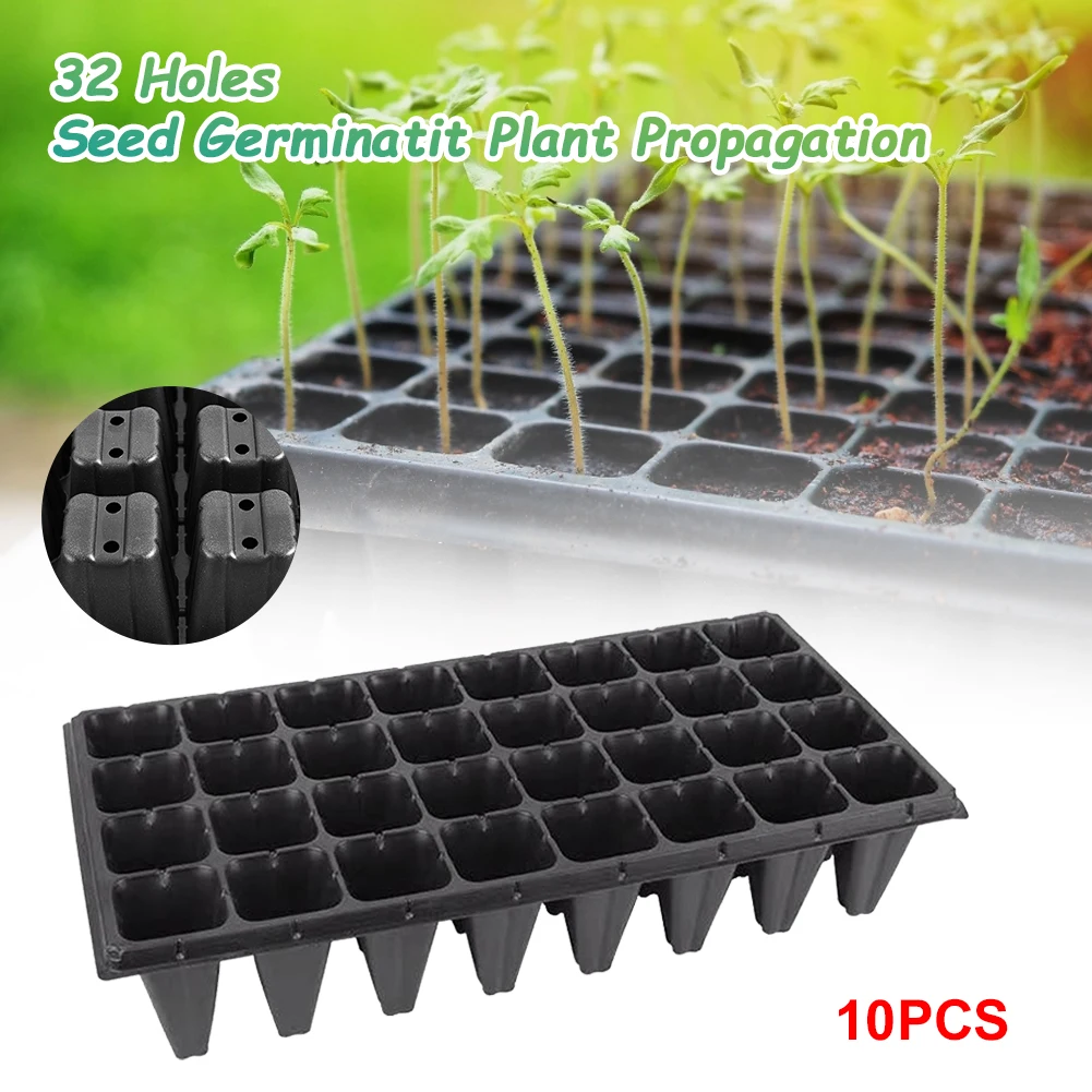10Pcs 32 Cells Plant Growing Trays Plastic Nursery Tray Bonsai Flower Pot Green Succulent Plants Pot Gardening Growing Suppliers
10Pcs 32 Cells Plant Growing Trays Plastic Nursery Tray Bonsai Flower Pot Green Succulent Plants Pot Gardening Growing Suppliers
