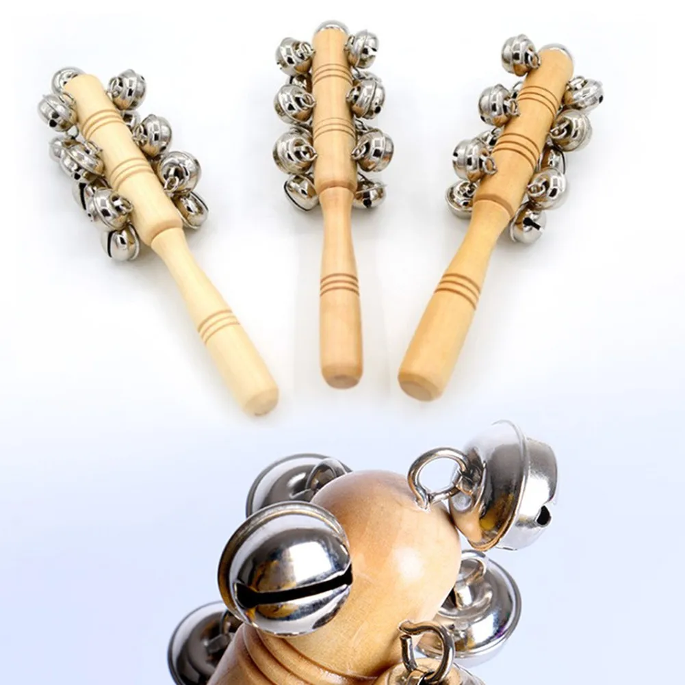 13 Bells Jingle Bells Sleigh Bell On Stick Percussion Kids Wooden Rattle Toys 18cm Baby Rattle Handbells Toy For Children School
13 Bells Jingle Bells Sleigh Bell On Stick Percussion Kids Wooden Rattle Toys 18cm Baby Rattle Handbells Toy For Children School