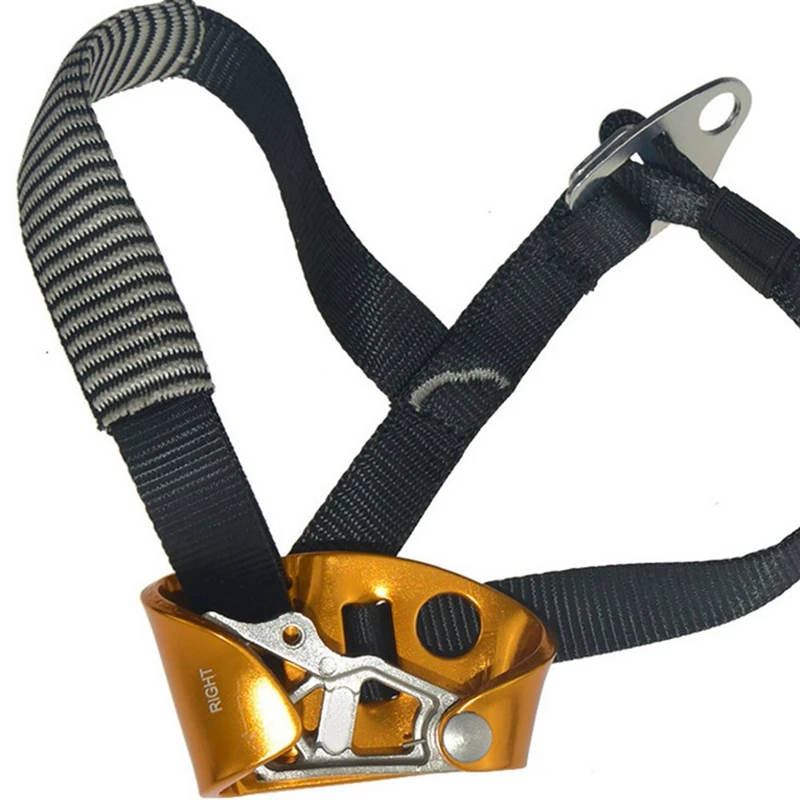 Adults Right Foot Ascender Riser Rock Climbing Ascender Mountaineering Equipment Climbing Gear Gold
Adults Right Foot Ascender Riser Rock Climbing Ascender Mountaineering Equipment Climbing Gear Gold