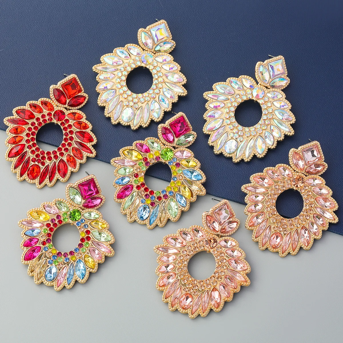 8Colors Rhinestone Alloy Water Drop Dangle Earrings Jewelry Fashion Girls' Daily Collection Earrings Accessories
8Colors Rhinestone Alloy Water Drop Dangle Earrings Jewelry Fashion Girls' Daily Collection Earrings Accessories