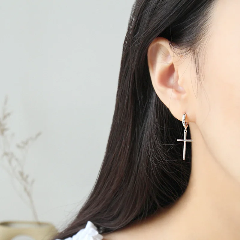 Simple Personality Cross Earrings Popular Women's Earrings Charm Girl Party Jewelry Accessories Mother Girlfriend Friend Gift
Simple Personality Cross Earrings Popular Women's Earrings Charm Girl Party Jewelry Accessories Mother Girlfriend Friend Gift
