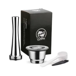 Кофейные капсулы из нержавеющей стали для Nespresso многоразовые Многоразовые фильтрующие подставки из нержавеющей стали Crema Espress
Кофейные капсулы из нержавеющей стали для Nespresso многоразовые Многоразовые фильтрующие подставки из нержавеющей стали Crema Espress