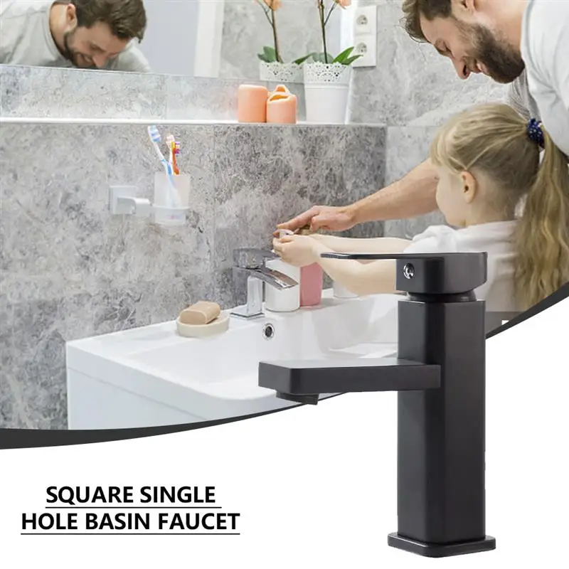 Square Paint Sink Faucet Set Washbasin Faucet Bathroom Basin Faucets Hot Cold Mixer Tap Single Hole Kitchen Items
Square Paint Sink Faucet Set Washbasin Faucet Bathroom Basin Faucets Hot Cold Mixer Tap Single Hole Kitchen Items