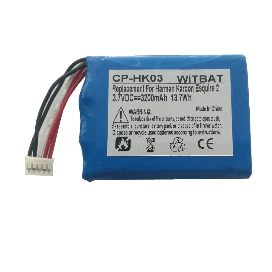 Аккумулятор TTVXO для громкоговорителя Harman Kardon Esquire 2 3200 мАч GSP805070|Смарт-аксессуары| |