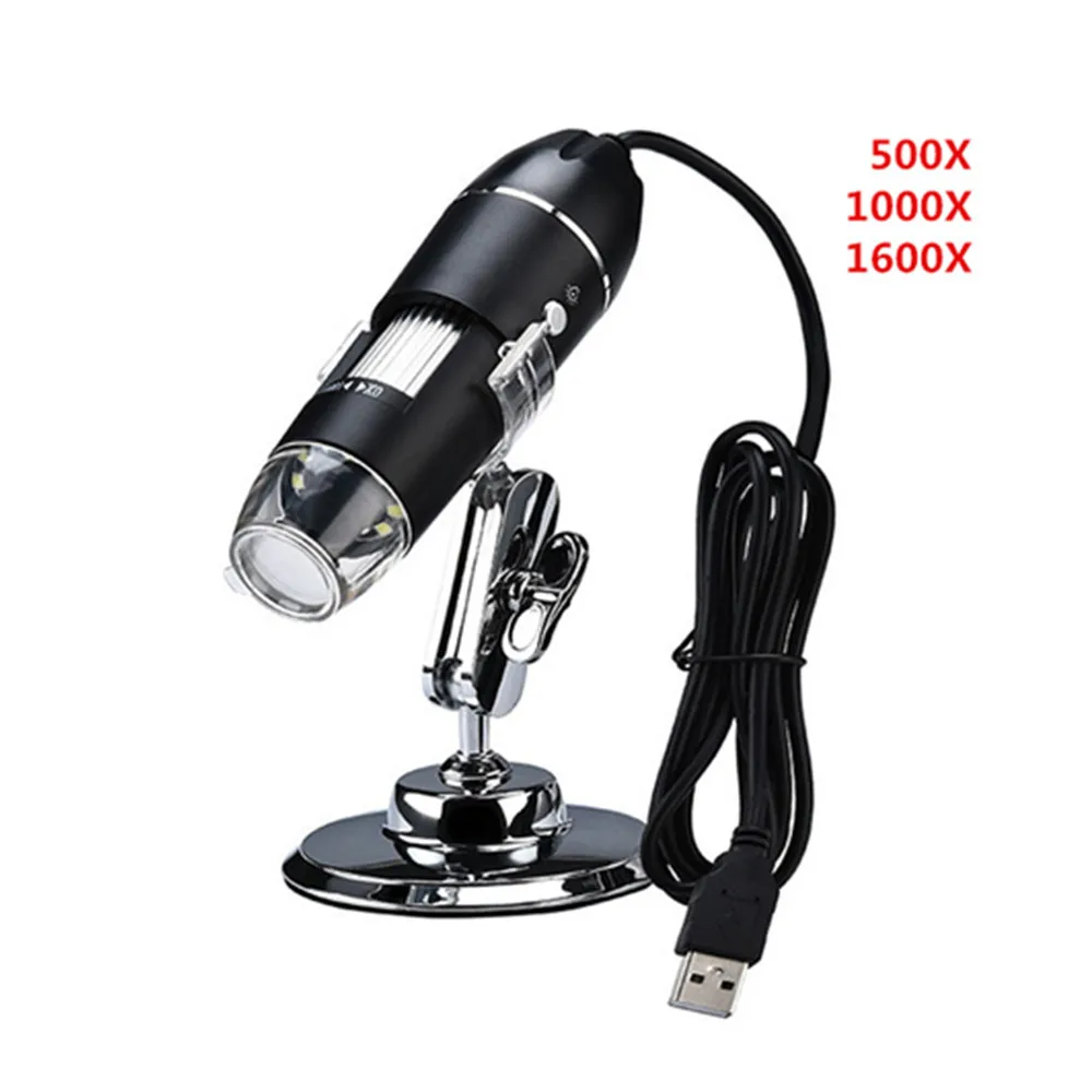

1600X /1000X/500X Mega Pixels 8 LED Digital USB 2.0 Microscope Microscopio Magnifier Electronic Stereo USB Endoscope Camera
