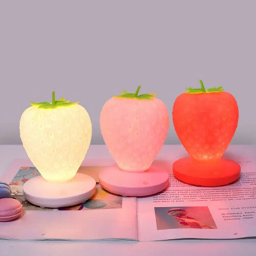 Strawberry Night Light USB Charging Touch Induction Small Table Lamp Adjustable LED Bedside Lamp Home Creative Atmosphere Lamp
Strawberry Night Light USB Charging Touch Induction Small Table Lamp Adjustable LED Bedside Lamp Home Creative Atmosphere Lamp
