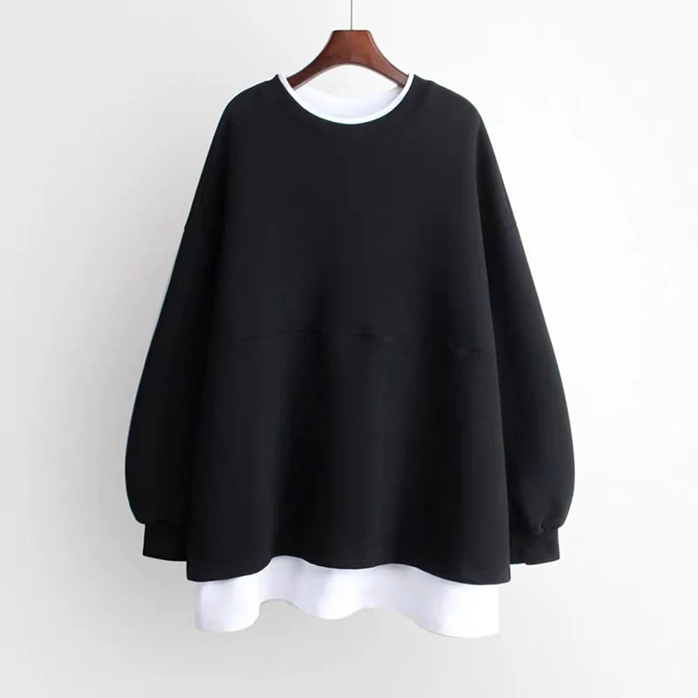 Hoodies Women Fashion Color Block Patchwork Fake Two 2021 Winter Autumn Fleece Thicken Female Sweet Simple Casual Tops Hoodie
Hoodies Women Fashion Color Block Patchwork Fake Two 2021 Winter Autumn Fleece Thicken Female Sweet Simple Casual Tops Hoodie