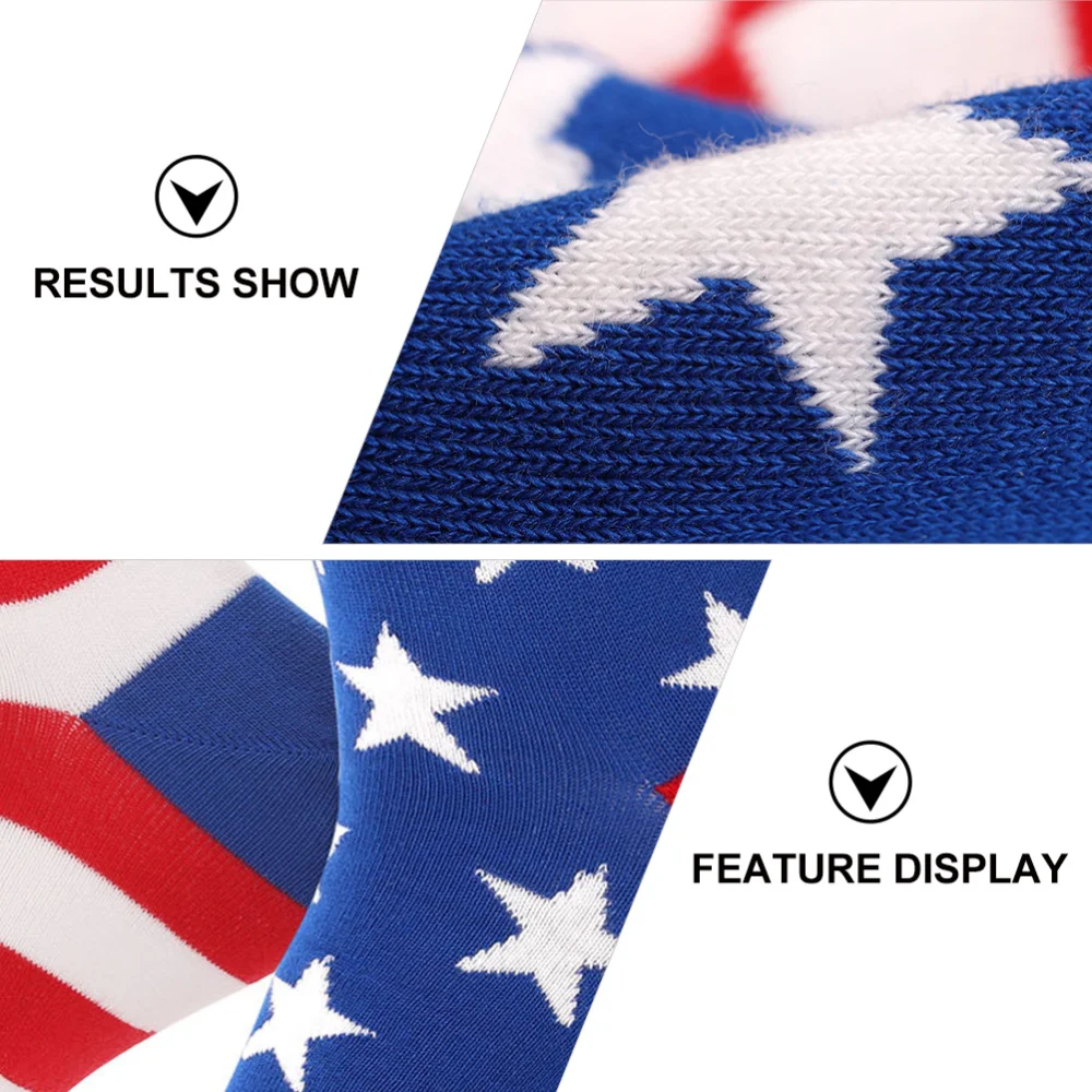 3 Pairs Fashion American Flag Stripe Socks Male Stockings Medium Tube Socks 
3 Pairs Fashion American Flag Stripe Socks Male Stockings Medium Tube Socks