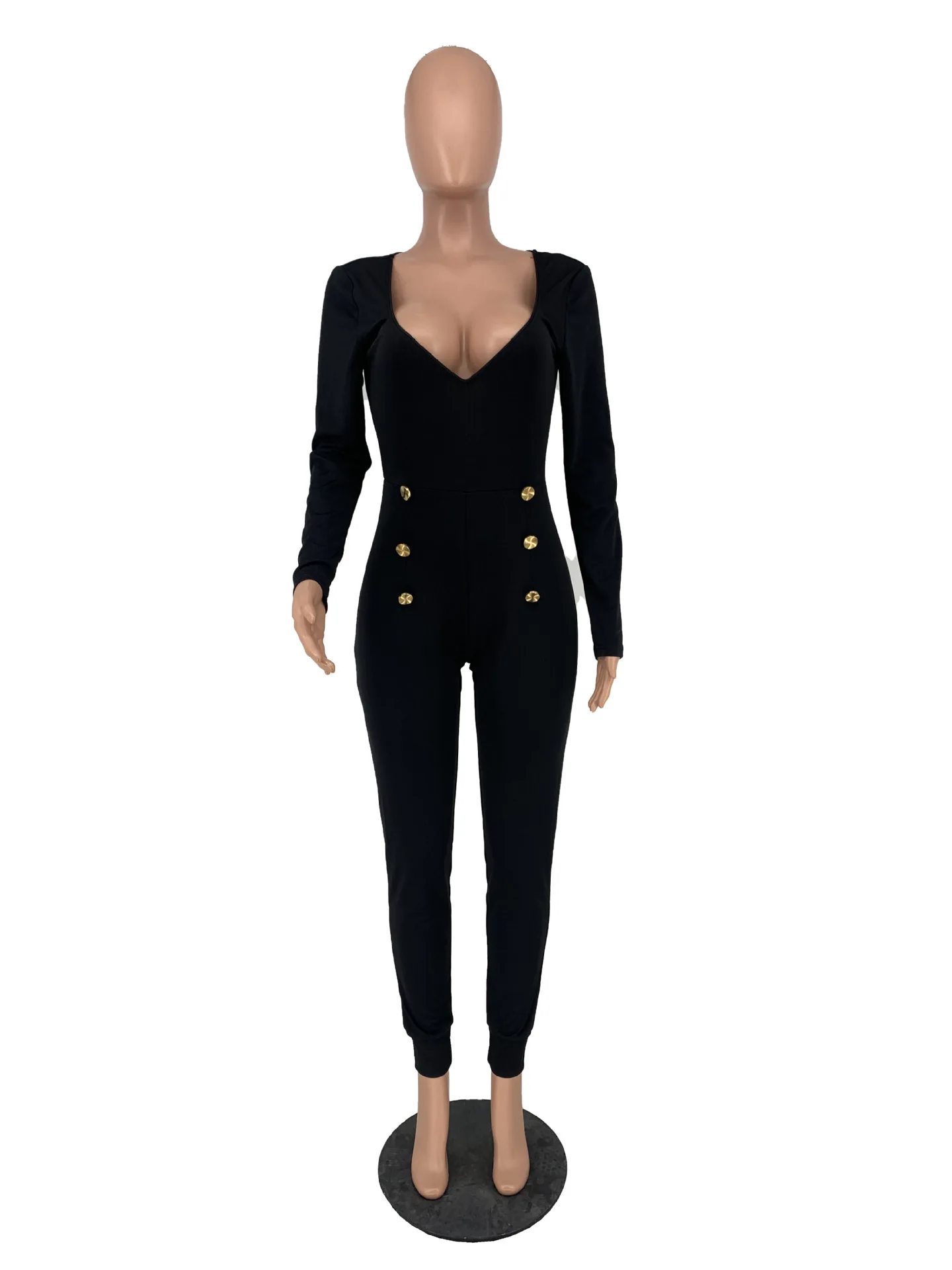 Chiclover Women Clothes Sexy Elegant Buttons Jumpsuit Bodycon Romper One Piece Outfit Women Club Outfits Wholesale Dropshipping
Chiclover Women Clothes Sexy Elegant Buttons Jumpsuit Bodycon Romper One Piece Outfit Women Club Outfits Wholesale Dropshipping