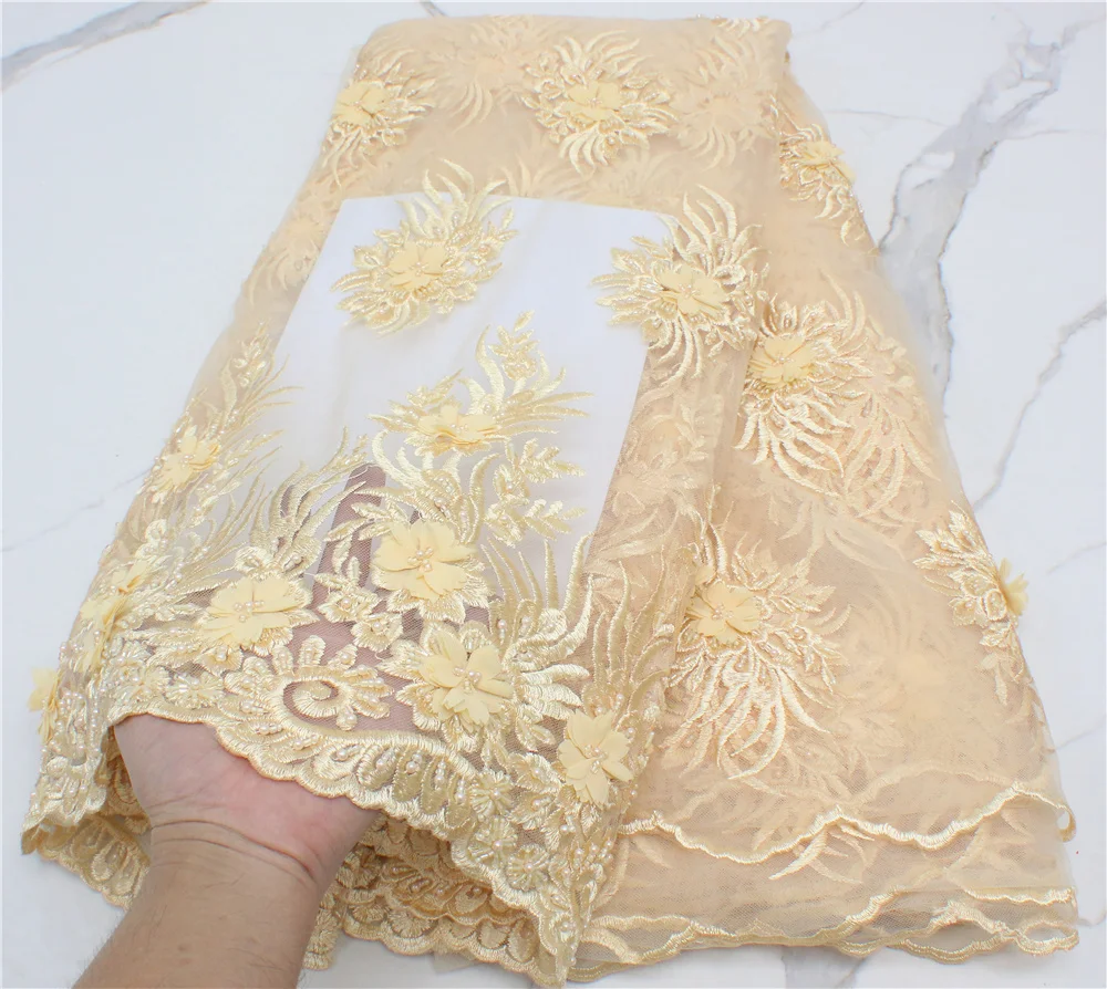 PGC Hot Sale 2021 High Quality African Nigerian Wedding Handmade Beaded 3D Lace Fabric For Women Wedding Party Dress YA4304B-4
PGC Hot Sale 2021 High Quality African Nigerian Wedding Handmade Beaded 3D Lace Fabric For Women Wedding Party Dress YA4304B-4