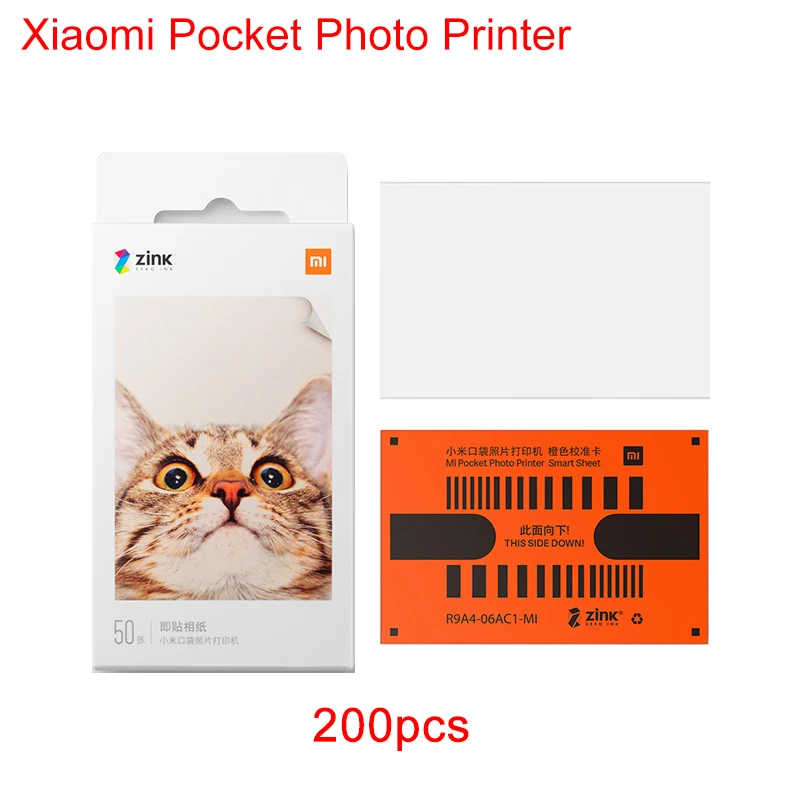 Оригинальный Карманный принтер Xiaomi ZINK бумажный самоклеящийся фотопринтер для