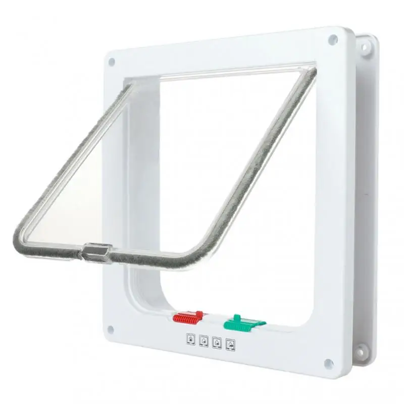 Dog Cat Flap Door With 4 Way Lock Security Flap For Kitten ABS Plastic Small Dog Gate Cat Flap Pet Door Chip Cat Door Cat Flap
Dog Cat Flap Door With 4 Way Lock Security Flap For Kitten ABS Plastic Small Dog Gate Cat Flap Pet Door Chip Cat Door Cat Flap