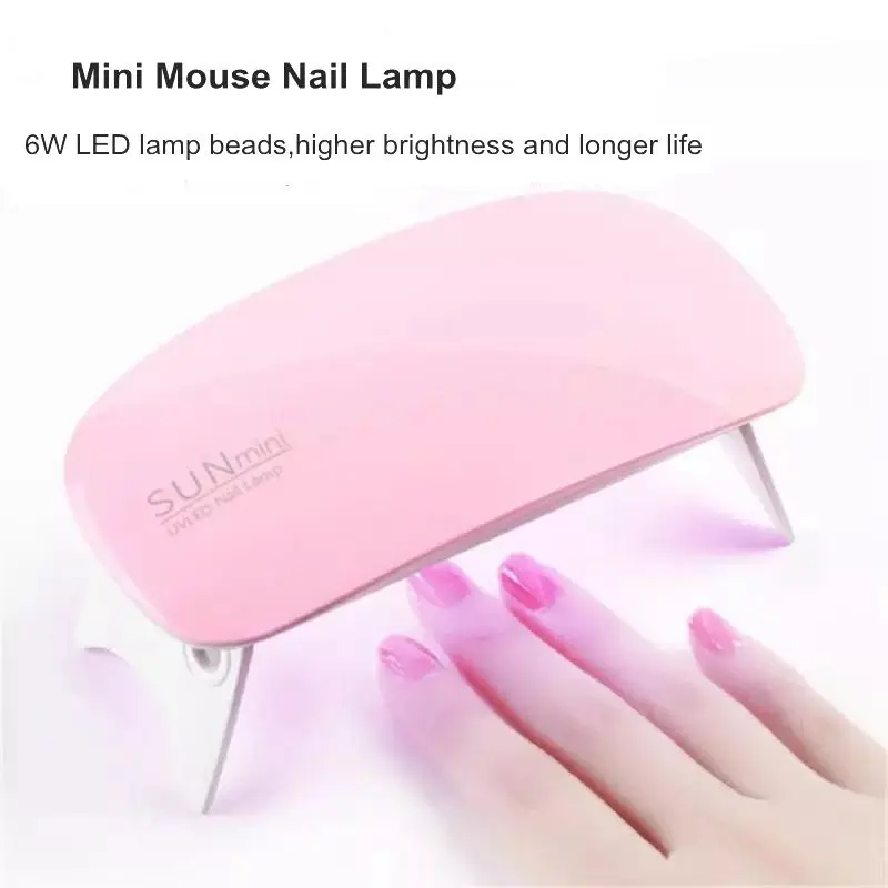 

6 Вт сушилка для ногтей светодиодная Лампа для сушки ногтей Светодиодна УФ-лампа Micro USB машина для отверждения гель-лака оборудование для диз...
