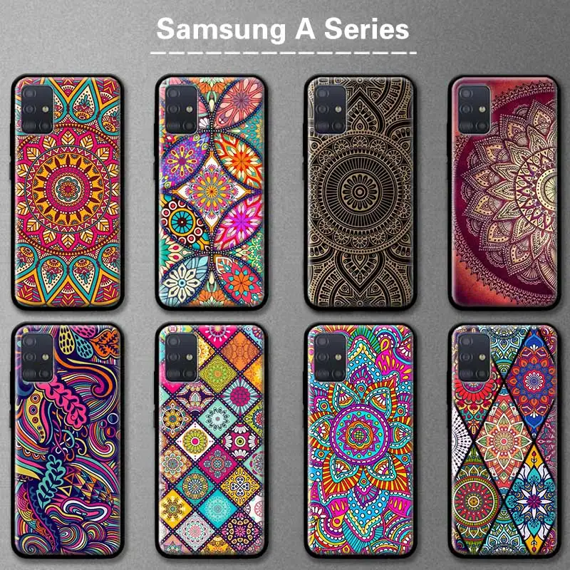 

Mandala Flower Totem Phone Case For Samsung Galaxy A51 A52 A50 A72 A71 A70 A41 A40 A32 5G A31 A30 A20s A12 A10e Back Cover Coque