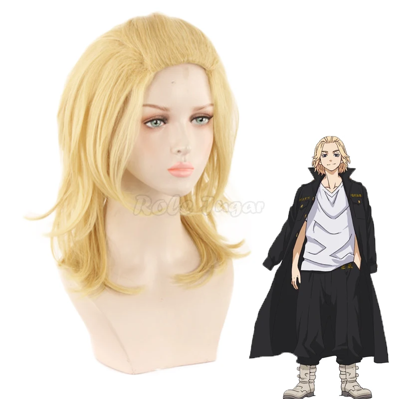 Tokyo Revengers Cosplay Wig Anime Manjiro Sano Heat Synthetic Fiber Golden Curly Hair Halloween Men Women Wig C24M176 
Tokyo Revengers Cosplay Wig Anime Manjiro Sano Heat Synthetic Fiber Golden Curly Hair Halloween Men Women Wig C24M176