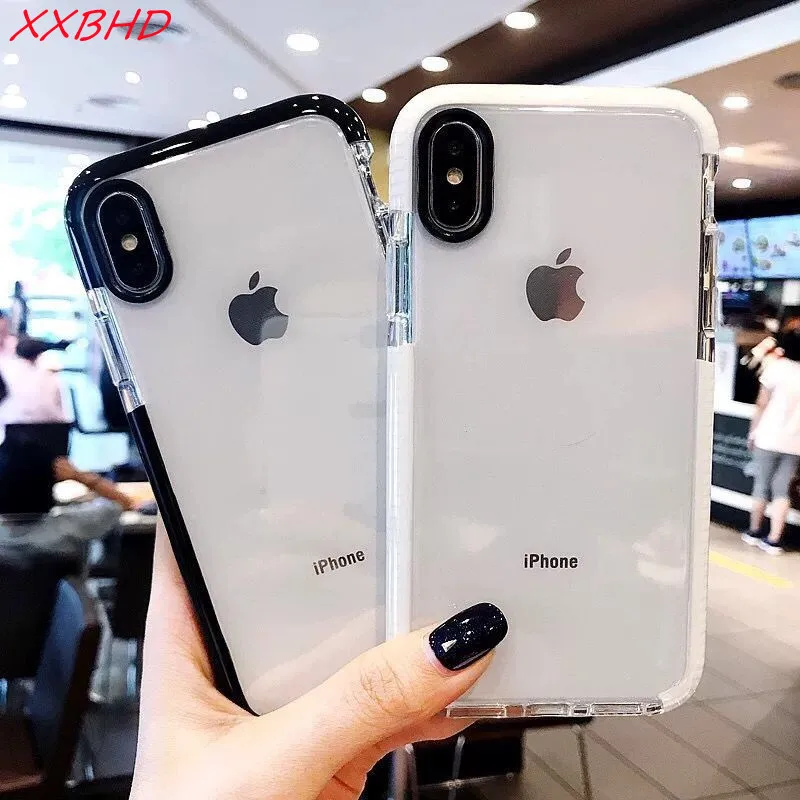 Simple Solid Color Drop-proof Border For iphone 11 13 12 Mini Pro Max XS XR 8 7 6 Plus Airbag Anti-shock Collision Color Transpa
Simple Solid Color Drop-proof Border For iphone 11 13 12 Mini Pro Max XS XR 8 7 6 Plus Airbag Anti-shock Collision Color Transpa