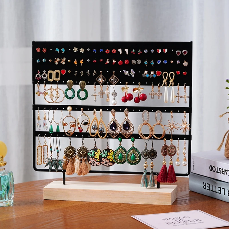 2021 New Earring Stand Display Rack 3-Tier Ear Stud Holder Jewelry Organizer 144 Holes
2021 New Earring Stand Display Rack 3-Tier Ear Stud Holder Jewelry Organizer 144 Holes