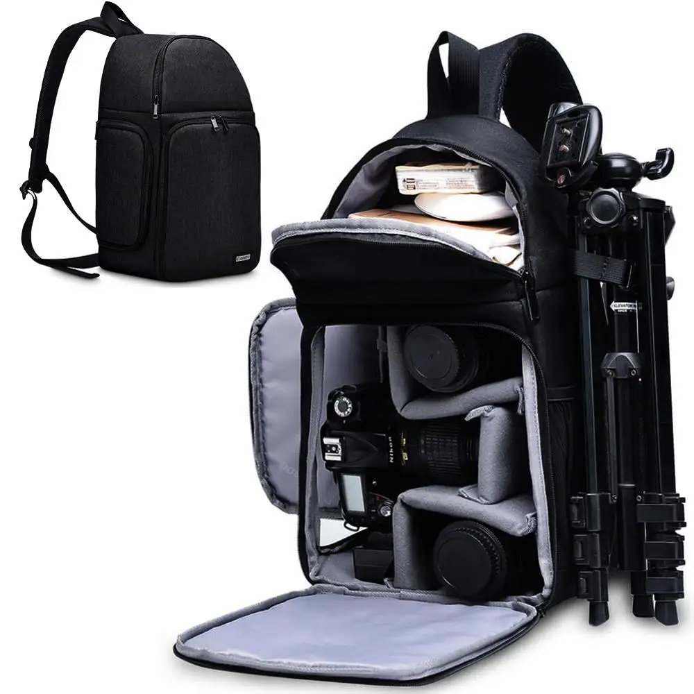 CADeN Camera Bag Backpacks Shoulder Sling Bag Waterproof Nylon Shockproof Scratch Resistant DSLR Men Women for Canon Nikon Sony
CADeN Camera Bag Backpacks Shoulder Sling Bag Waterproof Nylon Shockproof Scratch Resistant DSLR Men Women for Canon Nikon Sony