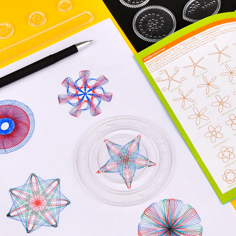 28Pcs Reusable Drawing Toy Set Gears Wheel Painting Accessories Easy to Use INTE99
28Pcs Reusable Drawing Toy Set Gears Wheel Painting Accessories Easy to Use INTE99