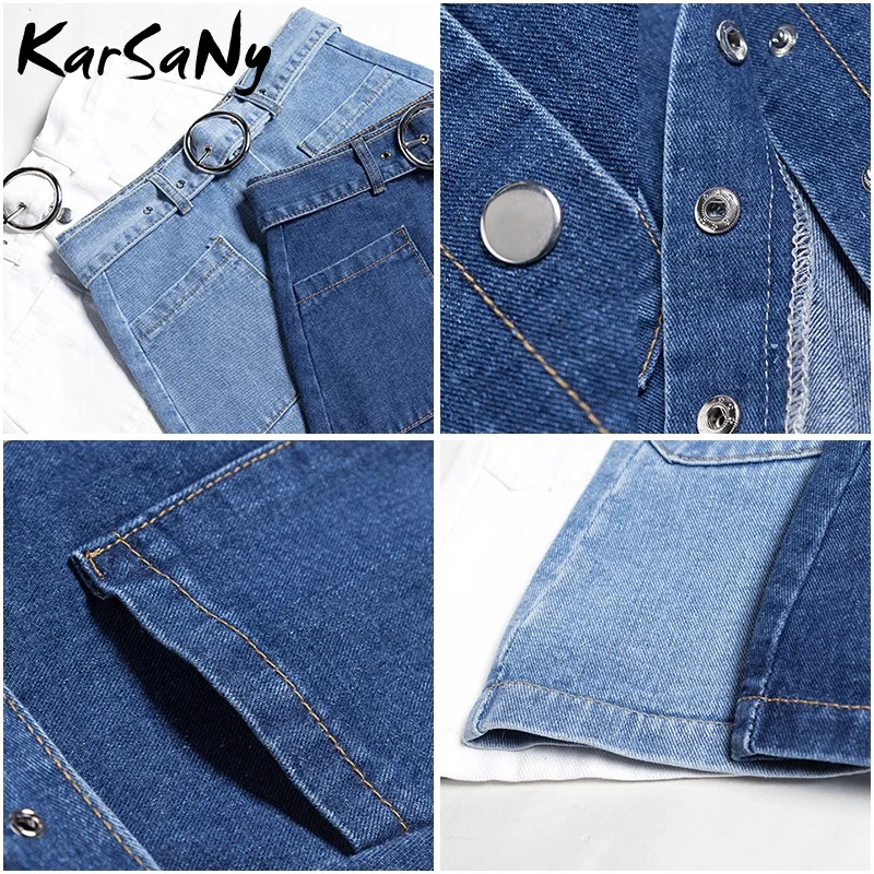 KarSaNy Women White Denim Skirt A Line Mini Skirts Womens 2021 Summer Pocket Mini Skirt Denim With Button Jeans Skirts Ladies
KarSaNy Women White Denim Skirt A Line Mini Skirts Womens 2021 Summer Pocket Mini Skirt Denim With Button Jeans Skirts Ladies