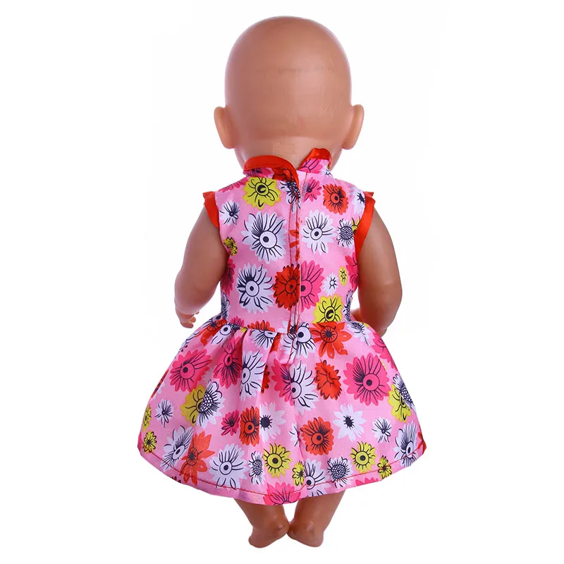Luckdoll New Fashion Cheongsam flower print dress fit 43cm - or 18inch Doll accessories b73
Luckdoll New Fashion Cheongsam flower print dress fit 43cm - or 18inch Doll accessories b73