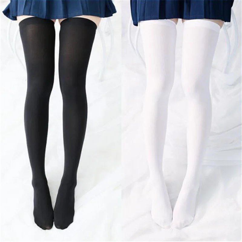 Japanese Women Lolita White Long Socks Female Kawaii Solid High Quality Stockings Girls Harajuku College High Over Knee Socks
Japanese Women Lolita White Long Socks Female Kawaii Solid High Quality Stockings Girls Harajuku College High Over Knee Socks