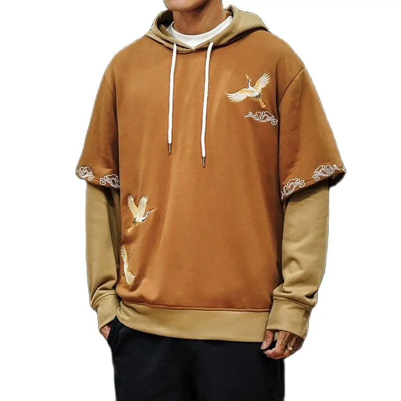Faux 2 Pieces Crane Embroidered Men's Casual Hoodie Hooded Oversize Yokosuka College Sweatshirts Harajuku Japan 2022 Clothes
Faux 2 Pieces Crane Embroidered Men's Casual Hoodie Hooded Oversize Yokosuka College Sweatshirts Harajuku Japan 2022 Clothes