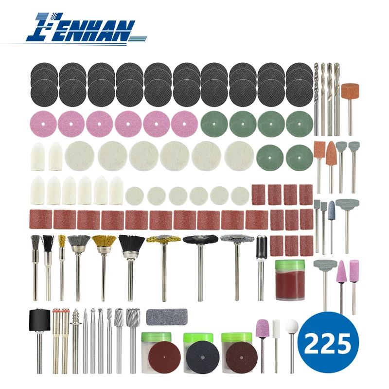225pcs Abrasive Tools Dremel Style Accessories Wood Metal Engraving Electric Rotary Tool Accessory for Dremel Bit Set
225pcs Abrasive Tools Dremel Style Accessories Wood Metal Engraving Electric Rotary Tool Accessory for Dremel Bit Set