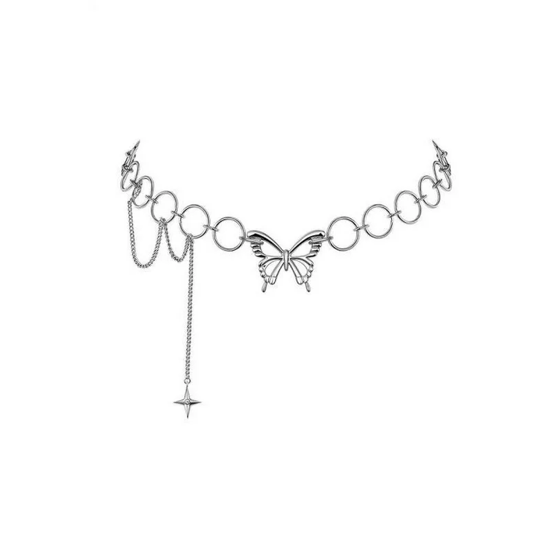 Harajuku Punk Style Butterfly Choker Necklace Women Gothic Hip Hop Clavicle Chain Necklace Fashion Party Jewlery Collares Mujer
Harajuku Punk Style Butterfly Choker Necklace Women Gothic Hip Hop Clavicle Chain Necklace Fashion Party Jewlery Collares Mujer