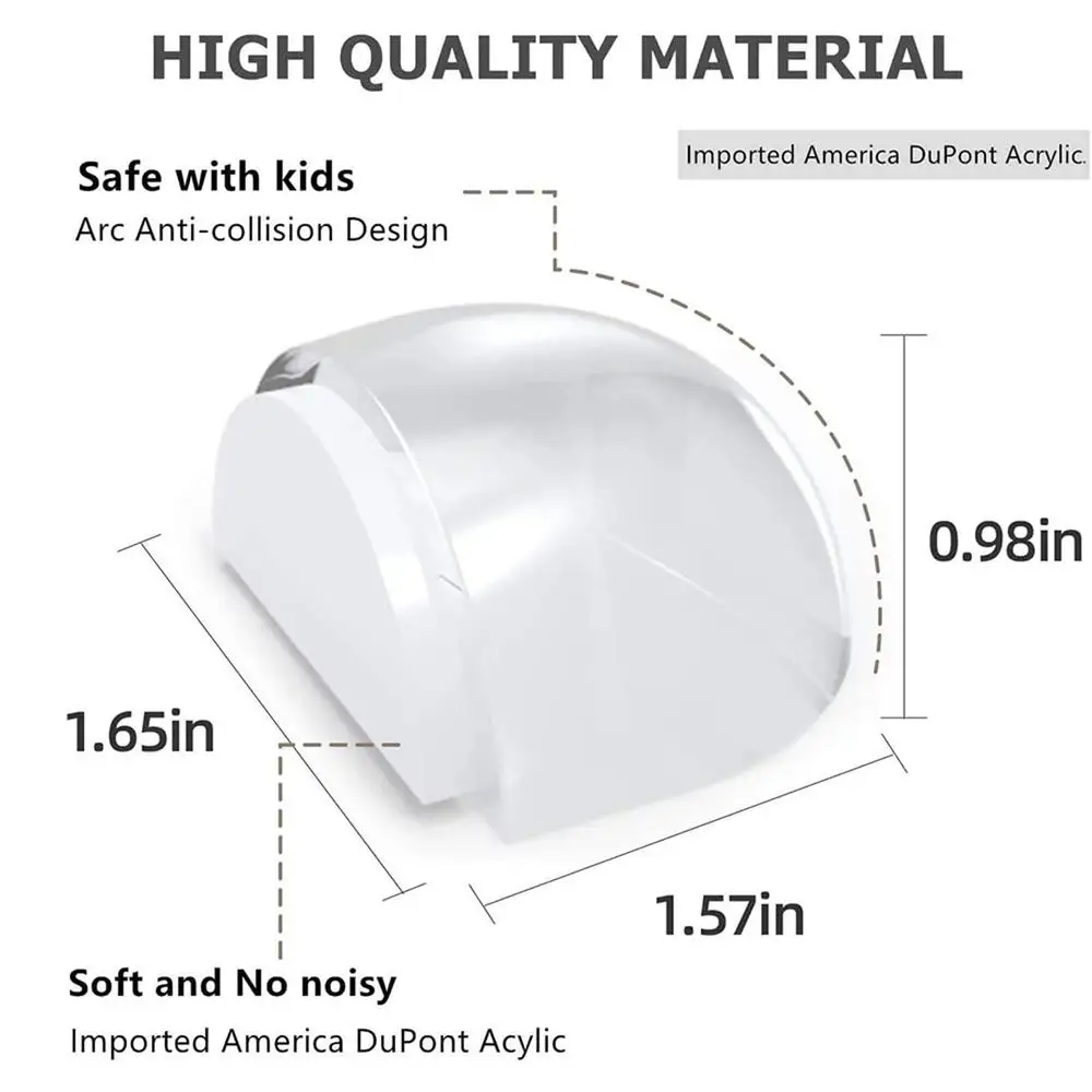 1 Pcs Door Stopper No Need Punch Transparent Self Adhesive Door Holder Door Stop For Home Office Protect Walls and Furniture
1 Pcs Door Stopper No Need Punch Transparent Self Adhesive Door Holder Door Stop For Home Office Protect Walls and Furniture