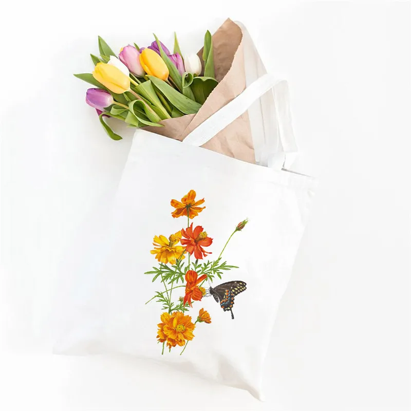 Ladies Travel Canvas Tote Bag Beach Bag Fashion Canvas Shoulder for women bag Flower Print Large Female Shopper bag Sac shopping
Ladies Travel Canvas Tote Bag Beach Bag Fashion Canvas Shoulder for women bag Flower Print Large Female Shopper bag Sac shopping