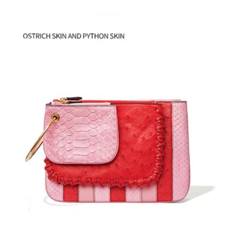 fenge Imported python skin female bag leather hand bag matching son mother bag python skin matching ostrich skinwomen bag
fenge Imported python skin female bag leather hand bag matching son mother bag python skin matching ostrich skinwomen bag