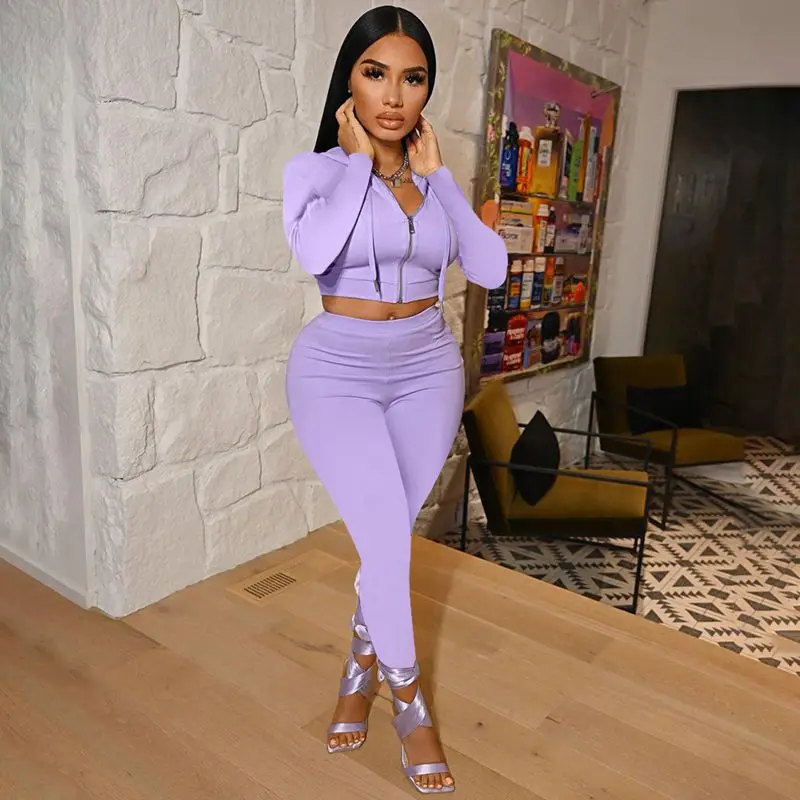 Fall Solid Hooded Zip Two Piece Set Long Sleeve Crop Tops Cycling Bike Shorts Suit Tracksuit Street Style Matching Sets
Fall Solid Hooded Zip Two Piece Set Long Sleeve Crop Tops Cycling Bike Shorts Suit Tracksuit Street Style Matching Sets