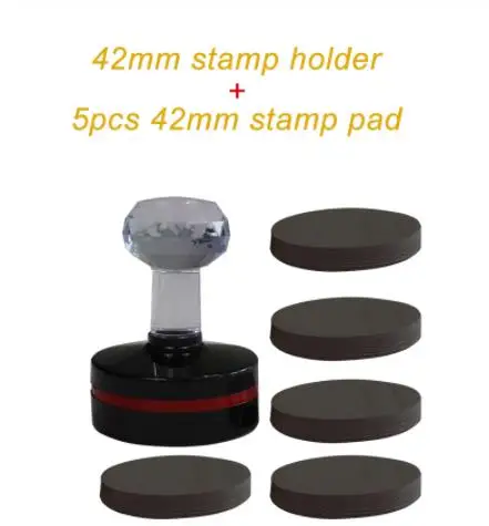 42mm stamp holder + 5pcs 42mm stamp pad
42mm stamp holder + 5pcs 42mm stamp pad