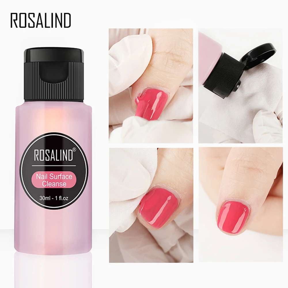 ROSALIND 30ml Nail Degreaser Removes Excess Gel Enhances Shine UV LED Polish Remover Art Brush Cleaner TSLM1 | Красота и здоровье