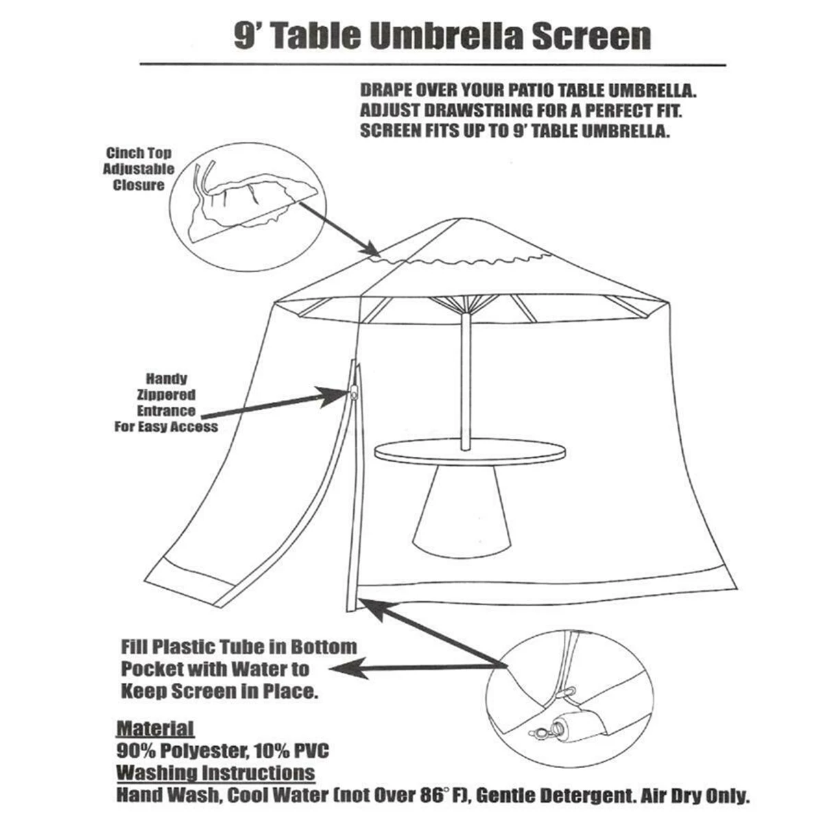 Parasol Mosquito Net For Home Bed Outdoor Camping Mosquito Net Courtyard Umbrella Net Cover Keep Insect Away Home Textile
Parasol Mosquito Net For Home Bed Outdoor Camping Mosquito Net Courtyard Umbrella Net Cover Keep Insect Away Home Textile