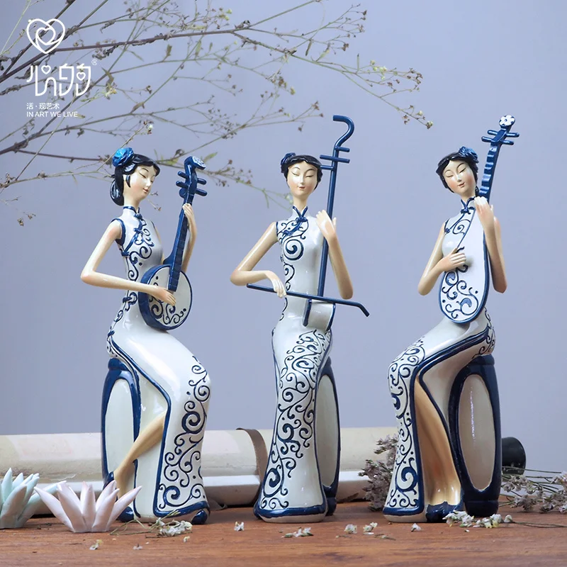 Chinese Classical Musical Instrument Lady Erhu Pipa Puppet Decoration New Chinese Style Home Soft Decoration Club Decoration
Chinese Classical Musical Instrument Lady Erhu Pipa Puppet Decoration New Chinese Style Home Soft Decoration Club Decoration