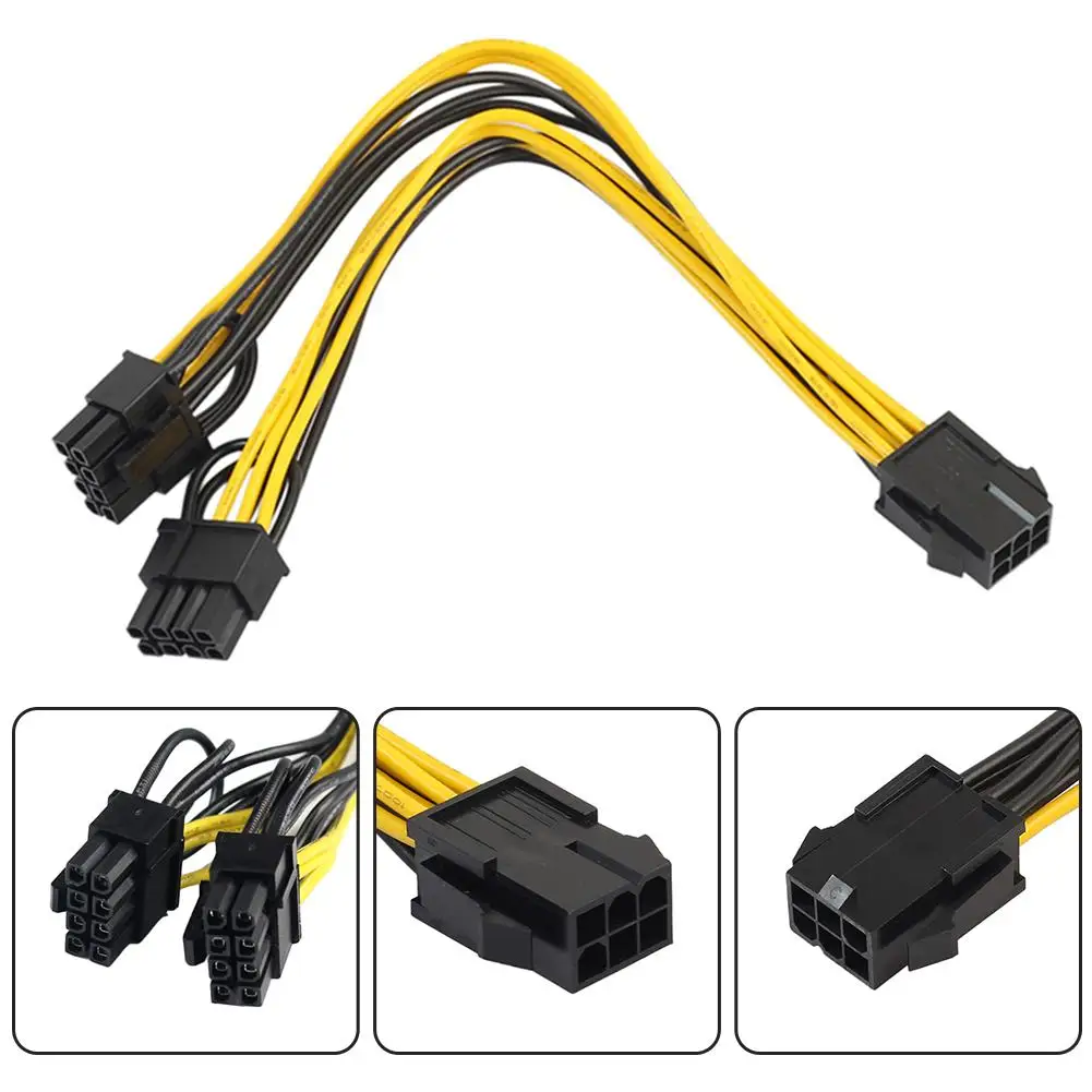 GPU 6 pin / 8pin 8 pin Female to dual PCI-E PCI Express 8pin ( 6+2 pin ) Male power cable wire For graphics card BTC Miner 20cm
GPU 6 pin / 8pin 8 pin Female to dual PCI-E PCI Express 8pin ( 6+2 pin ) Male power cable wire For graphics card BTC Miner 20cm